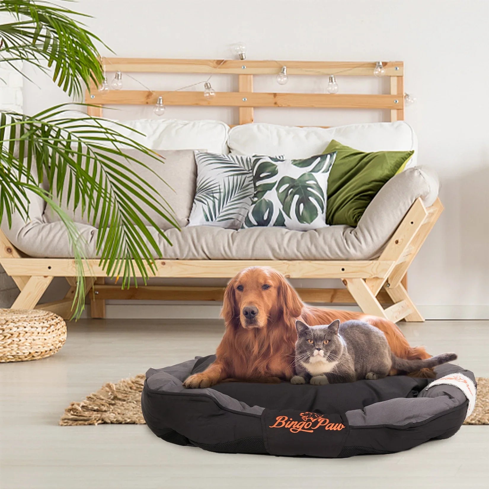 Dog Bed for All Season Pet, Calming Sleeping Mat, Sofa, Kennel Cushion with Removable Cushion, Oxford Cover, L, XL, XXL