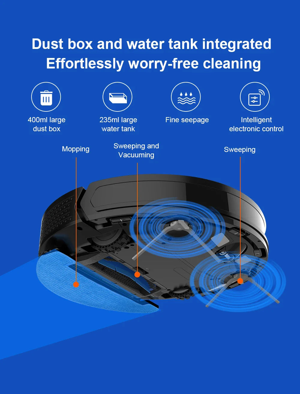 Liectroux / LILIN X6 LDS Robot Vacuum Cleaner,Laser Lidar Navigation,Wet Dry Mopping,6500Pa Suction,Multi-Floor Map,Carpet Boost