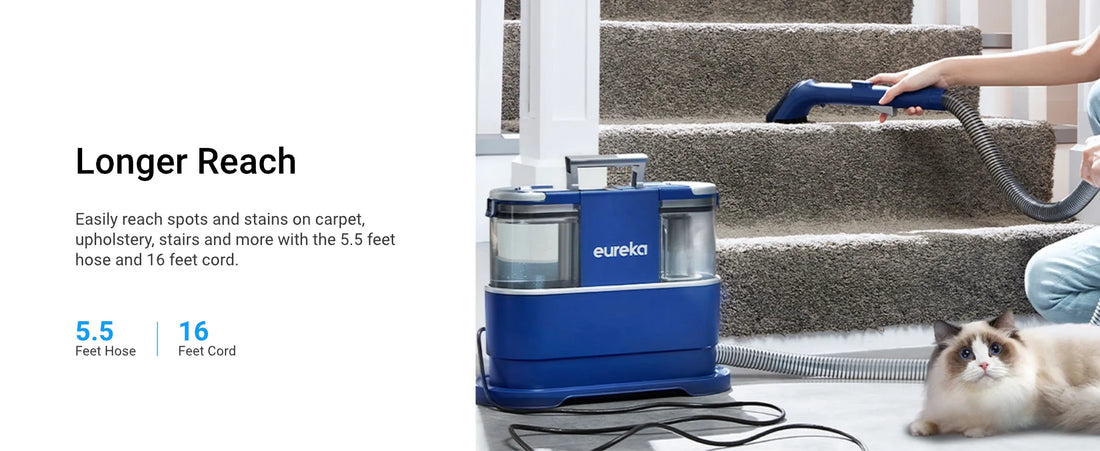 EUREKA Portable Carpet and Upholstery Cleaner, Spot Cleaner for Pets, Stain Remover for Carpet, Area Rugs, Upholstery