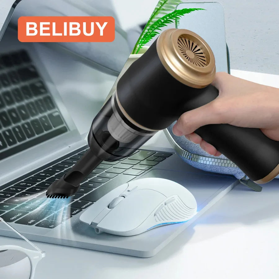 BELIBUY Wireless Car Vacuum Cleaner for Cleaning Bedroom Carpets Portable High Power Function Home Appliance Cleaning Machine