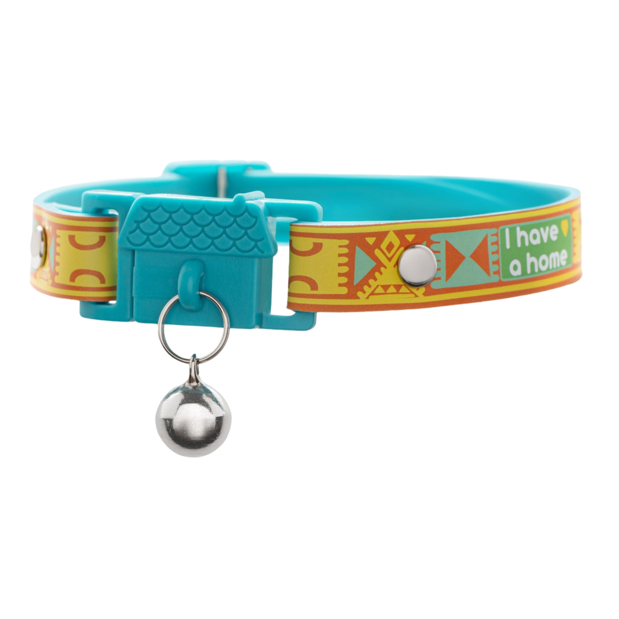 KITTYRAMA SAVANNA 'I HAVE A HOME' CAT COLLAR - Quick Release, Breakaway, Hypoallergenic | Shop Brit | UK Pet Shop | Cat Supplies