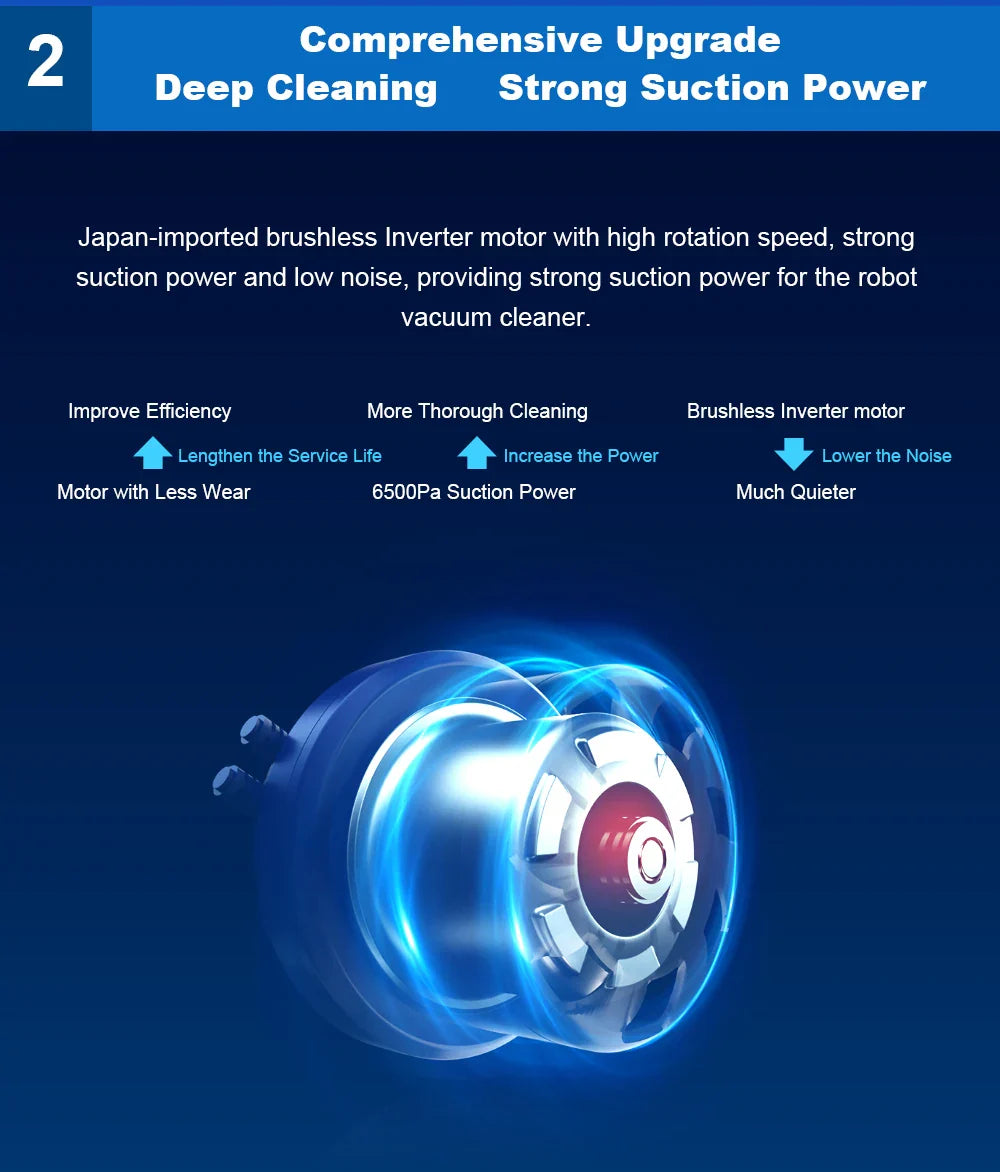 Liectroux / LILIN X6 LDS Robot Vacuum Cleaner,Laser Lidar Navigation,Wet Dry Mopping,6500Pa Suction,Multi-Floor Map,Carpet Boost