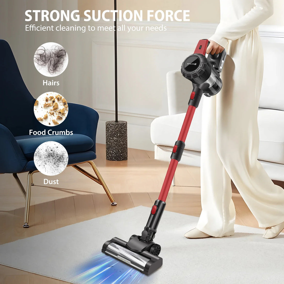 DayPlus Cordless Vacuum Cleaner,3800W 6 in 1,Lightweight Handheld Stick Vacuum,2 Speed 30KPa,for Home Floor Carpet Car Pet Hair | Shop Brit | UK Pet Shop | 