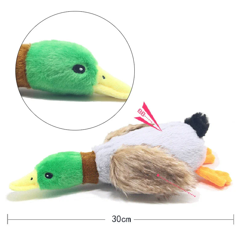Cute Plush Duck Dogs Squeak Toys Funny Pet Play Intereactive Chew Toy for Small Medium Dog Pets Supplies Accessories