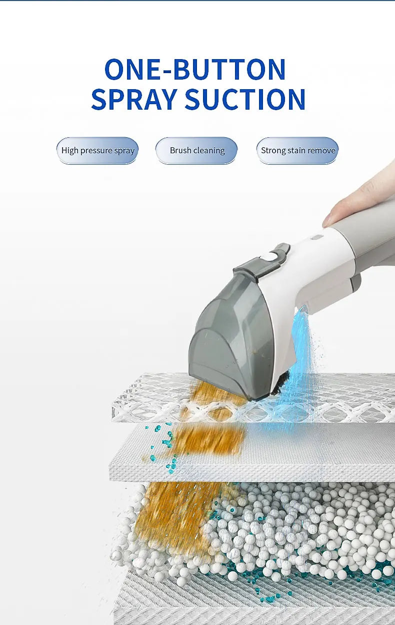 Fabric Cleaning Machine Wired Multifunctional Jet Suction All-in-One Carpet Curtain Sofa Cleaning Machine Household Vacuum Clean