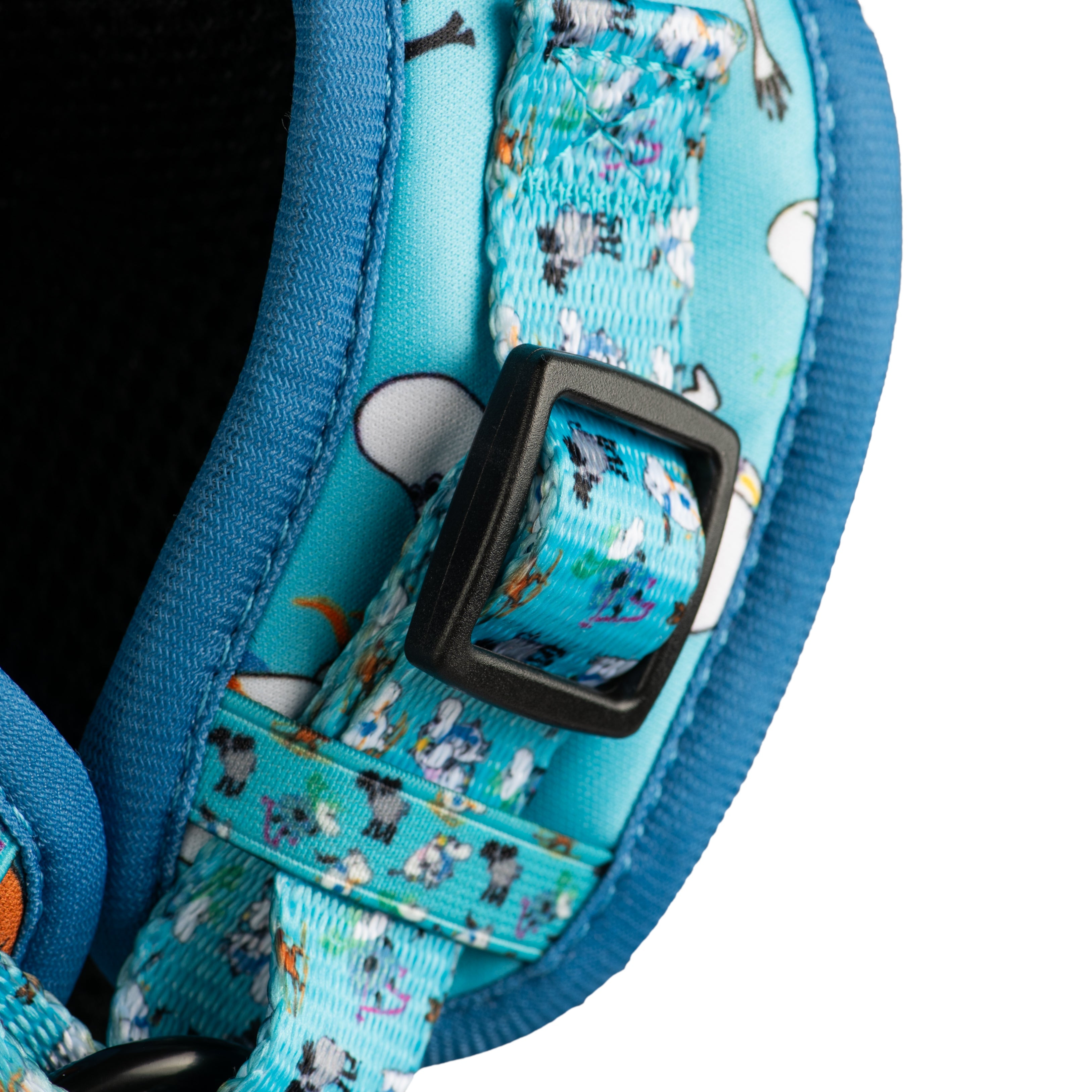 Moomins Blue Holiday Dogs Padded Harness by Soho Poms | Shop Brit | UK Pet Shop | Dog Harnesses