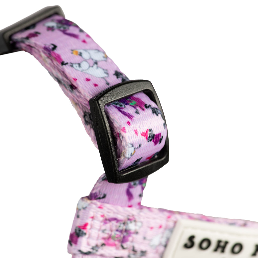 Moomins Pink Champagne Dogs H-Harness by Soho Poms | Shop Brit | UK Pet Shop | Dog Harnesses