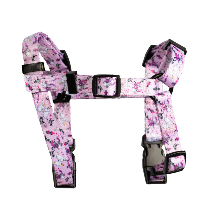 Moomins Pink Champagne Dogs H-Harness by Soho Poms | Shop Brit | UK Pet Shop | Dog Harnesses
