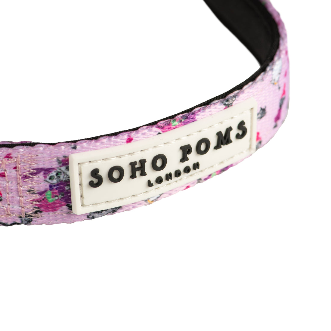 Moomins Pink Champagne Dogs Padded Collar by Soho Poms | Shop Brit | UK Pet Shop | Dog Collars