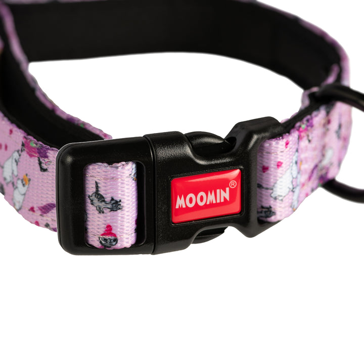 Moomins Pink Champagne Dogs Padded Collar by Soho Poms | Shop Brit | UK Pet Shop | Dog Collars