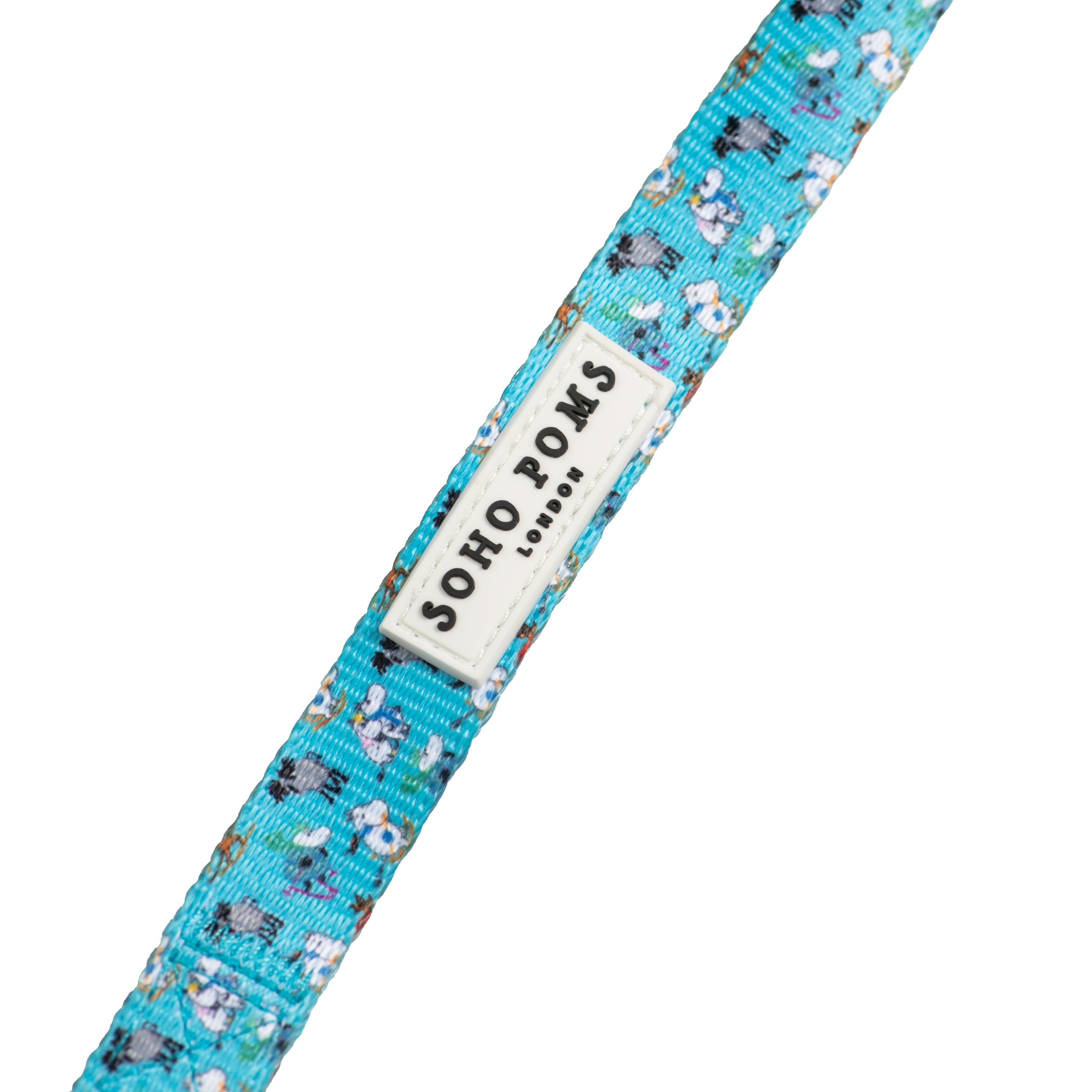 Moomins Blue Holiday Dog Lead by Soho Poms | Shop Brit | UK Pet Shop | Dog Lead