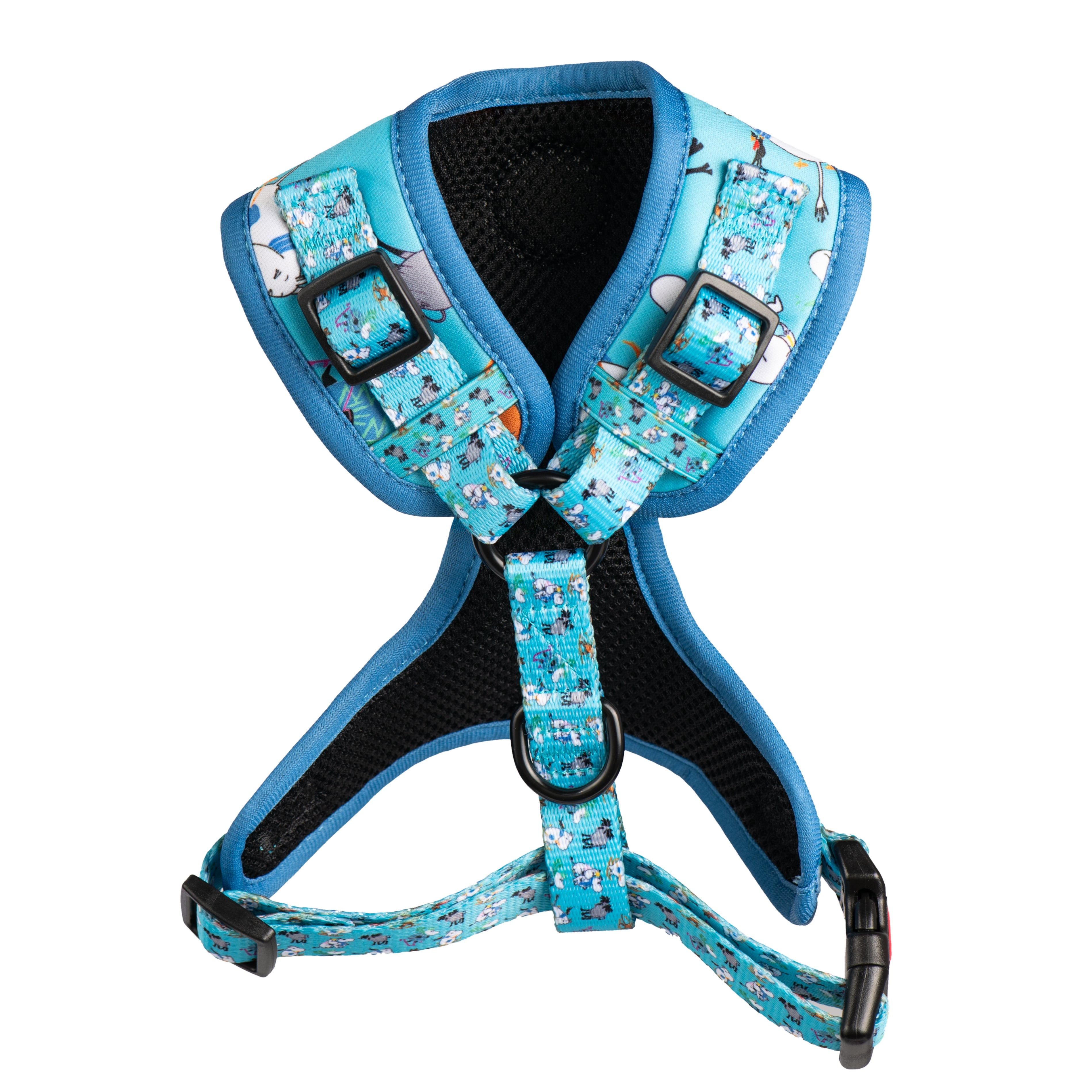 Moomins Blue Holiday Dogs Padded Harness by Soho Poms | Shop Brit | UK Pet Shop | Dog Harnesses