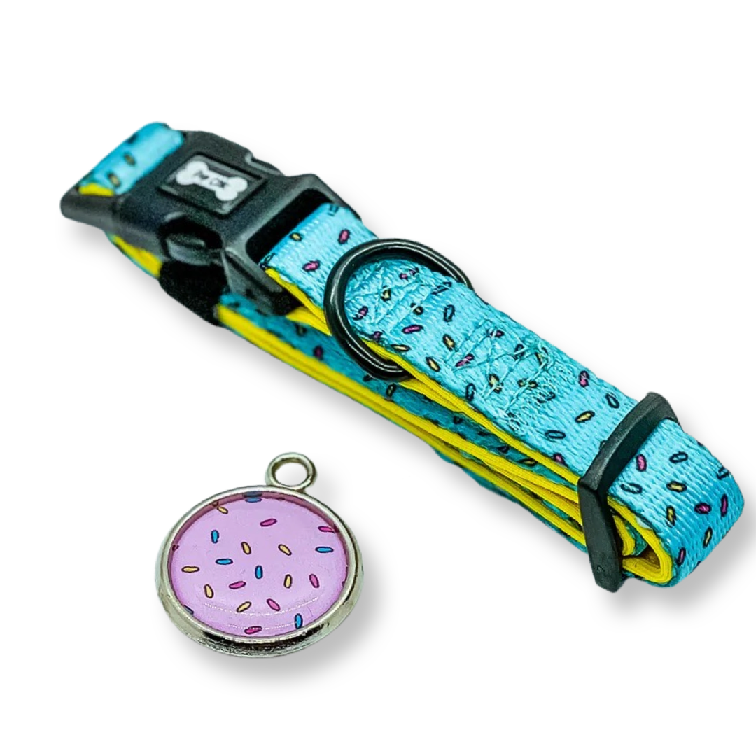 Sprinkles For Days Collar - pink or blue sprinkles dog collar | Shop Brit | UK Pet Shop | Pet Products