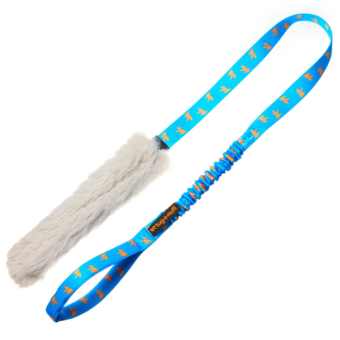 Faux Fur Bungee Chaser Tug | Shop Brit | UK Pet Shop | Tug Toy
