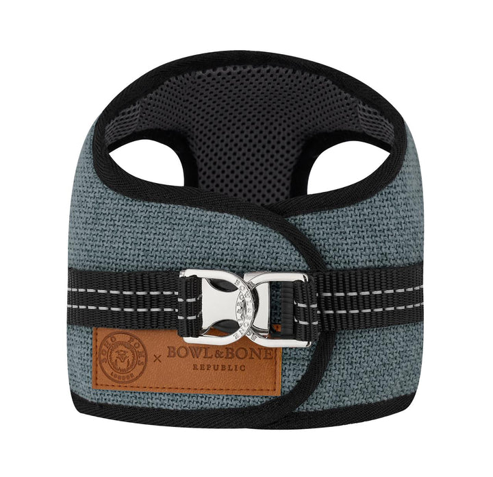 Soho Poms x Bowl & Bone Republic Mayfair Harness - Ocean | Shop Brit | UK Pet Shop | Dog Harnesses