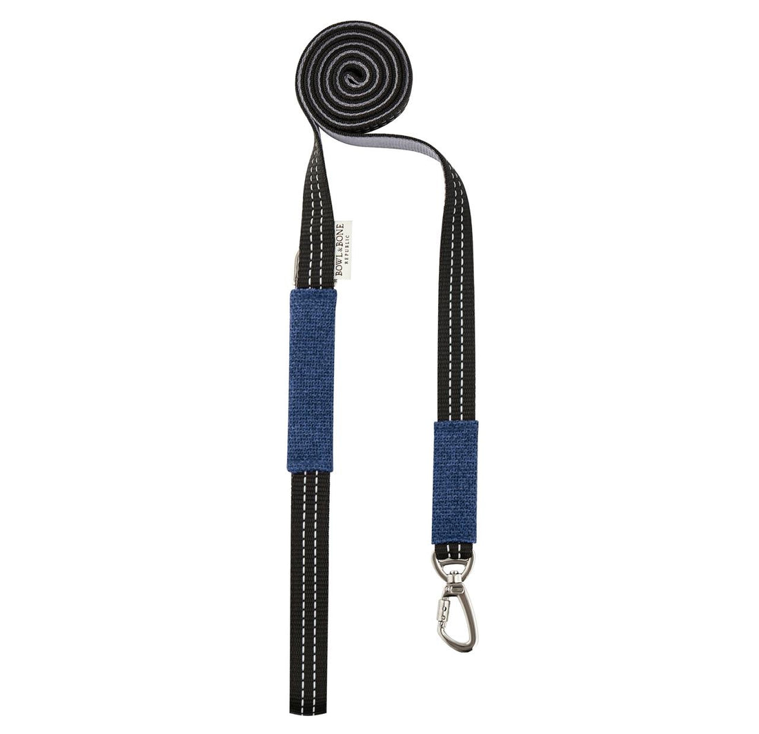 Soho Poms x Bowl & Bone Republic Dog Lead - Blue | Shop Brit | UK Pet Shop | Pet Leashes