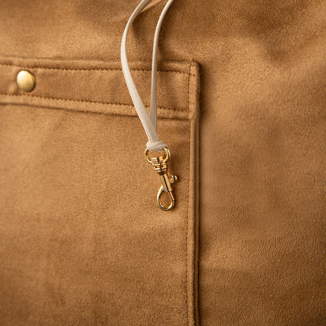 Soho Poms Caramel Suede Camden Bear Dog Carrier | Shop Brit | UK Pet Shop | Dog Carrier