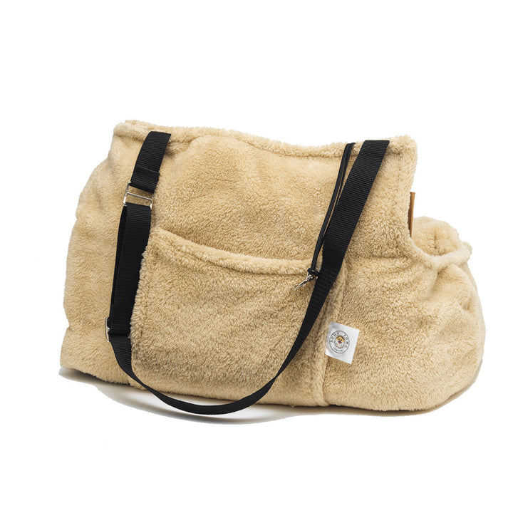 Soho Poms Beige Teddy Bear Dog Carrier | Shop Brit | UK Pet Shop | Dog Carrier