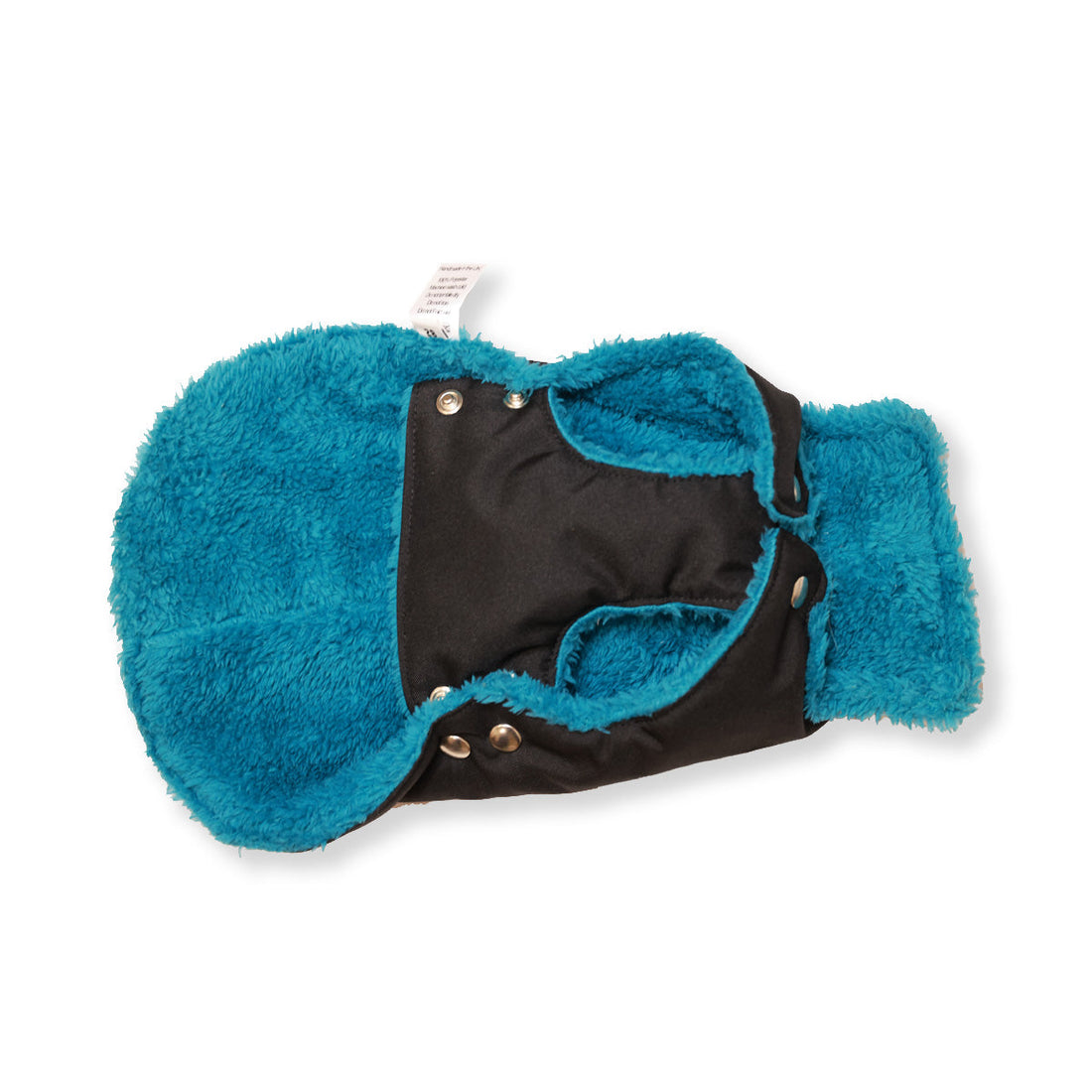 Soho Poms Black & Teal Teddy Bear Waterproof Dog Jacket | Shop Brit | UK Pet Shop | Dog Coats