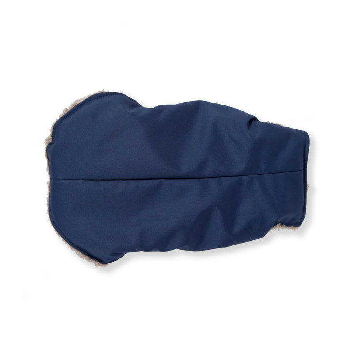 Soho Poms Blue & Cappuccino Teddy Bear Waterproof Dog Jacket | Shop Brit | UK Pet Shop | Dog Coats