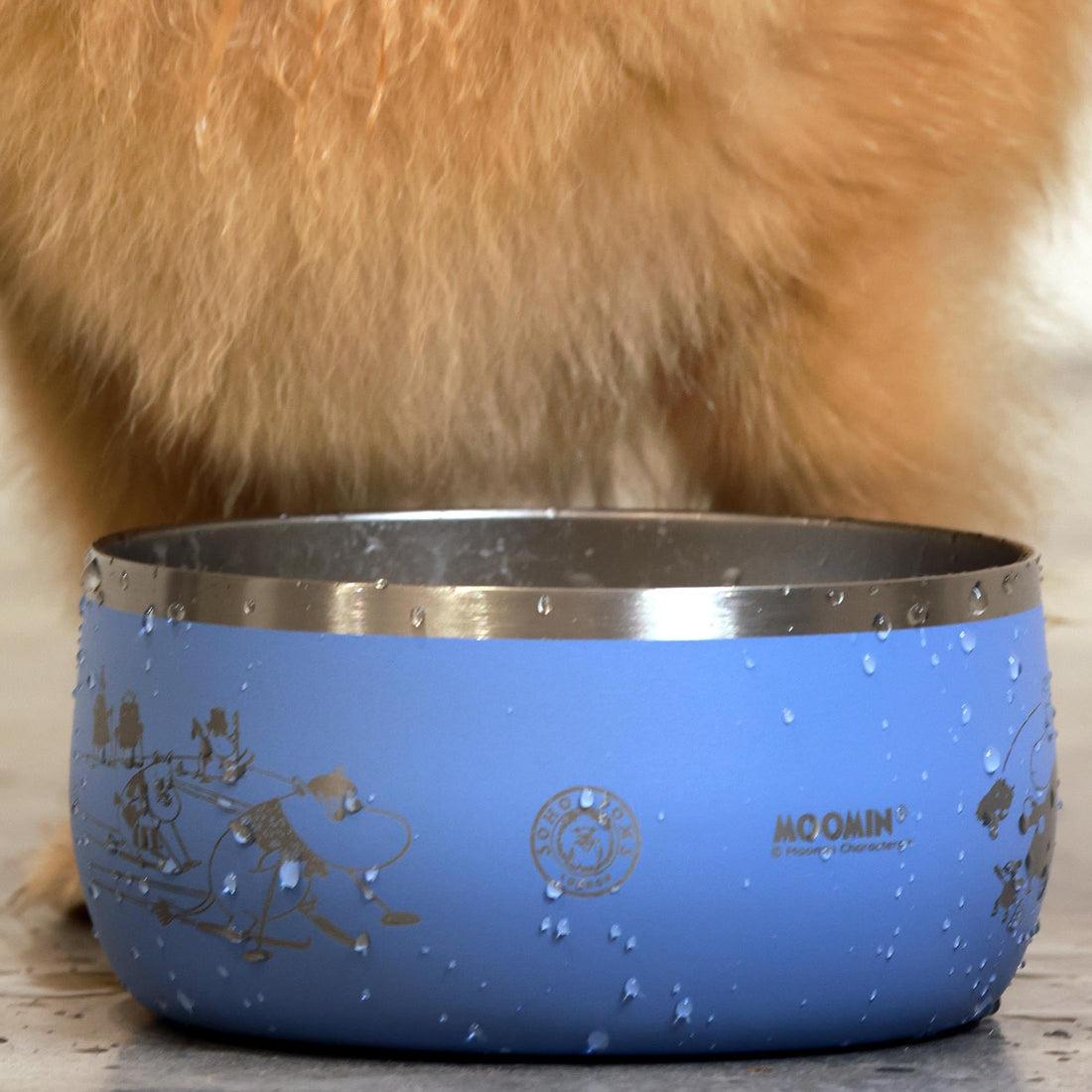 Moomins Blue Lunar Bowl by SohoPoms | Shop Brit | UK Pet Shop | Dog Bowls