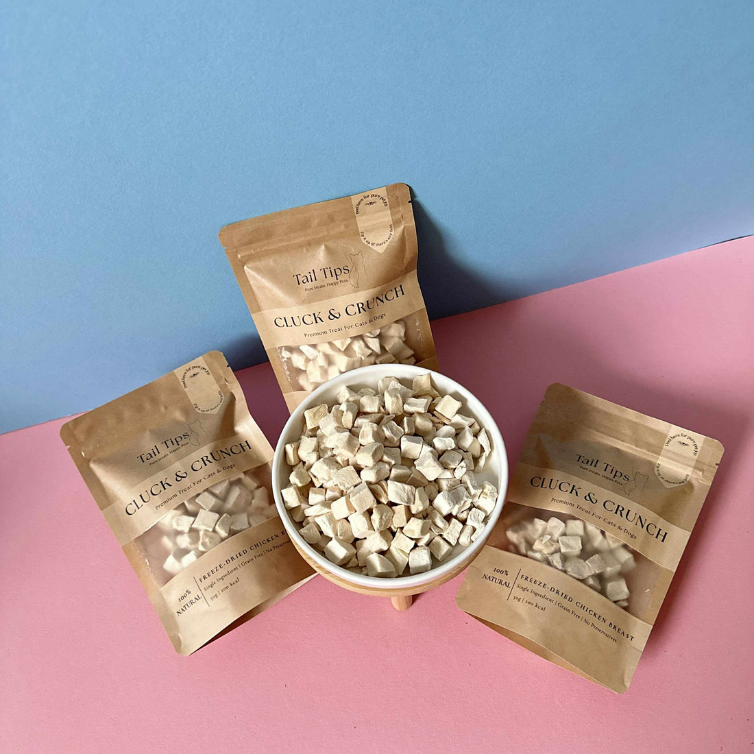 Taster Pack - 5 Freeze-Dried Pet Treats | Try All Flavours | Tail Tips UK | Shop Brit | UK Pet Shop | Pet Treats