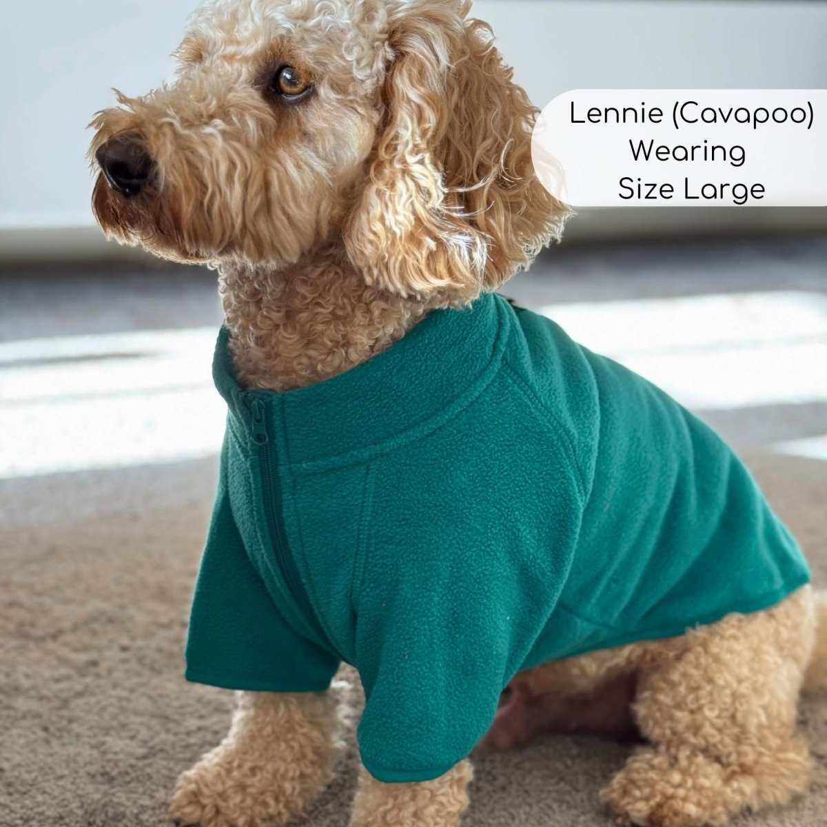 Dog Fleece Coat - Green