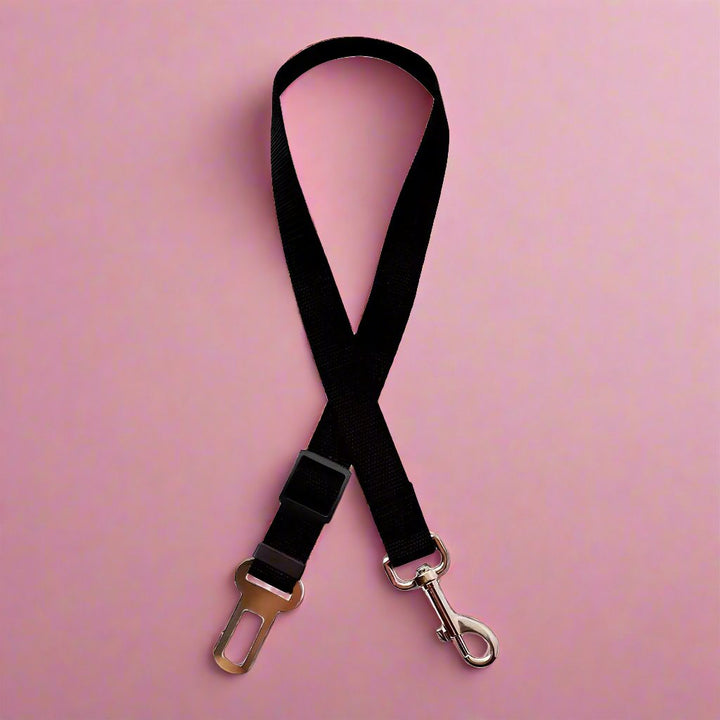 Dog Seat Belt Restraint - Classic Black