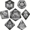 Multicolored Resin Quicksand Cthulhu Dice Set - Smooth Rolling for Dungeons & Dragons TRPG Games - Perfect Festive Gift for Gamers - Christmas, Halloween, Thanksgiving Edition