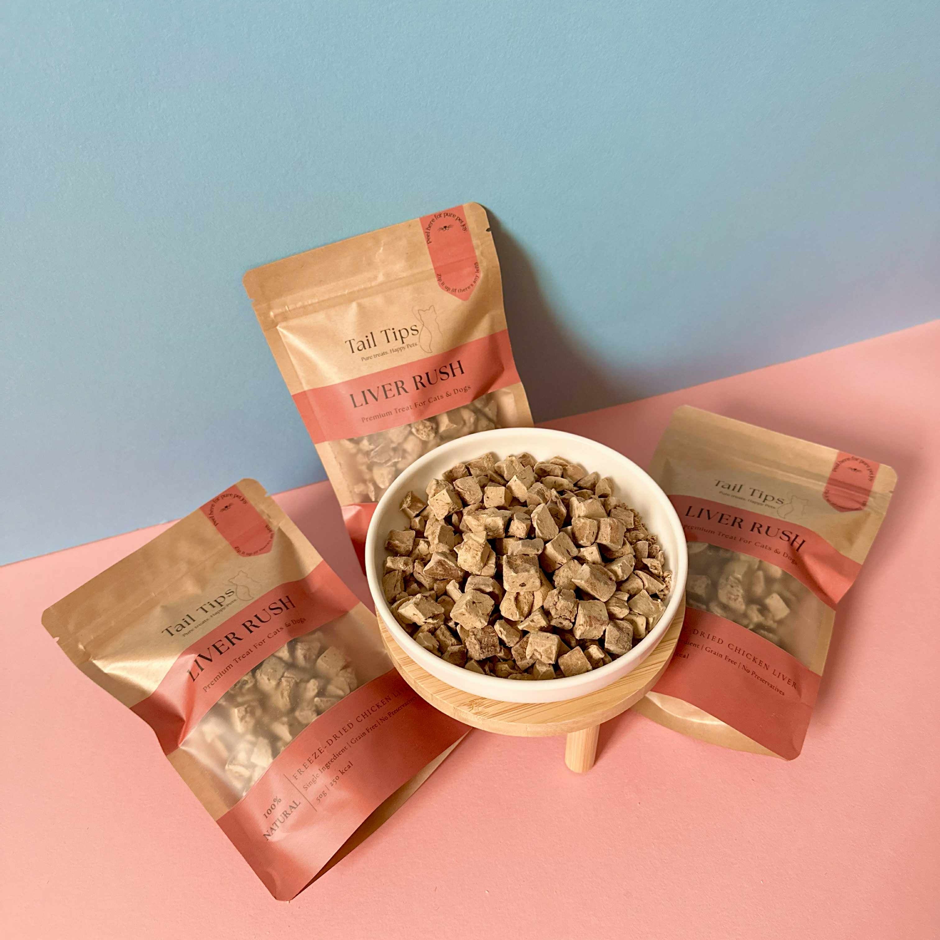 Liver Rush - 100% Freeze-Dried Chicken Liver Treats | High-Value | Tail Tips UK | Shop Brit | UK Pet Shop | Pet Treats
