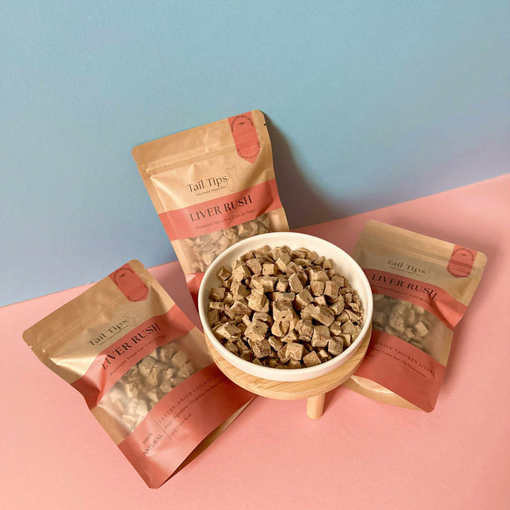 Liver Rush - 100% Freeze-Dried Chicken Liver Treats | High-Value | Tail Tips UK | Shop Brit | UK Pet Shop | Pet Treats