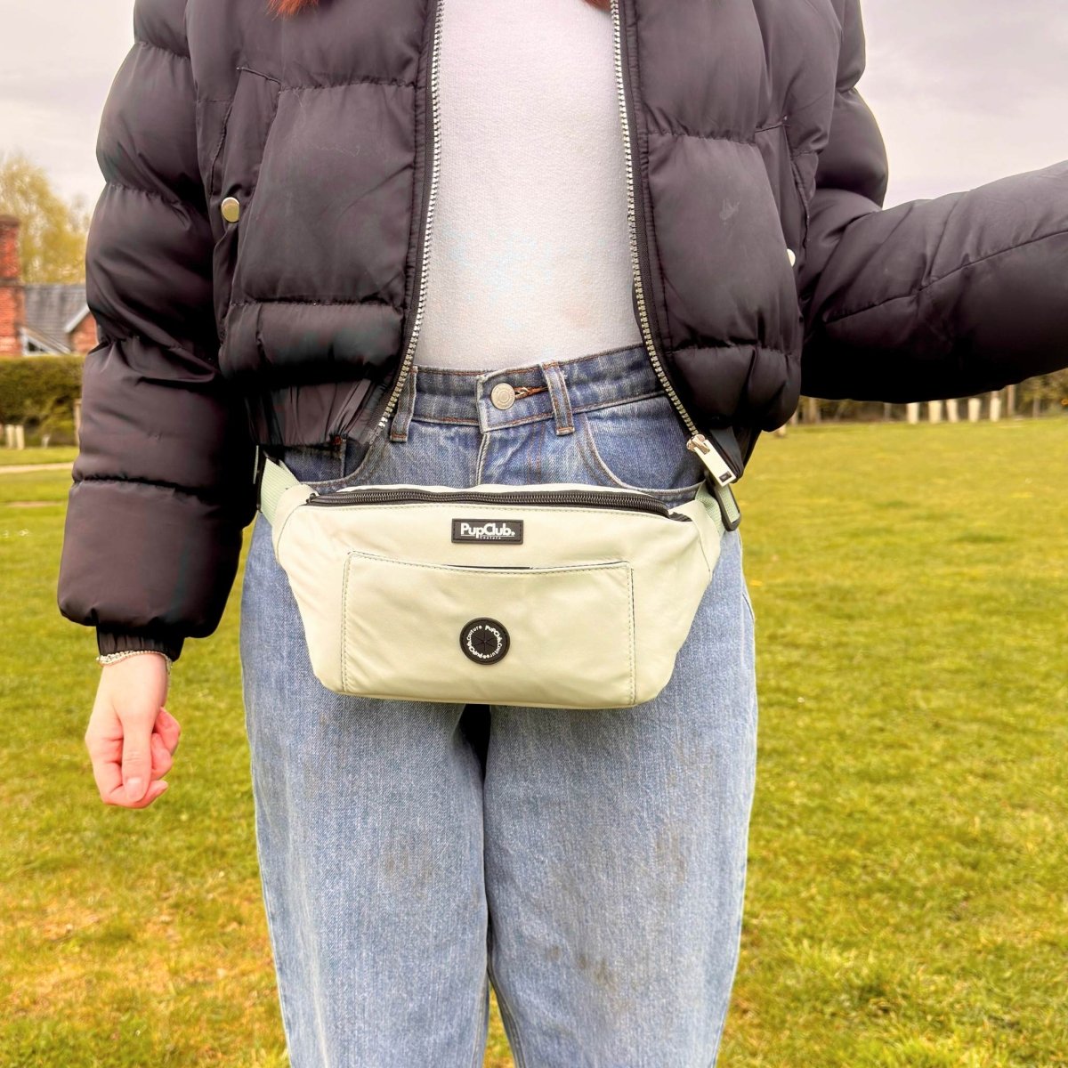 Dog Walking Bum Bag - Sage Green