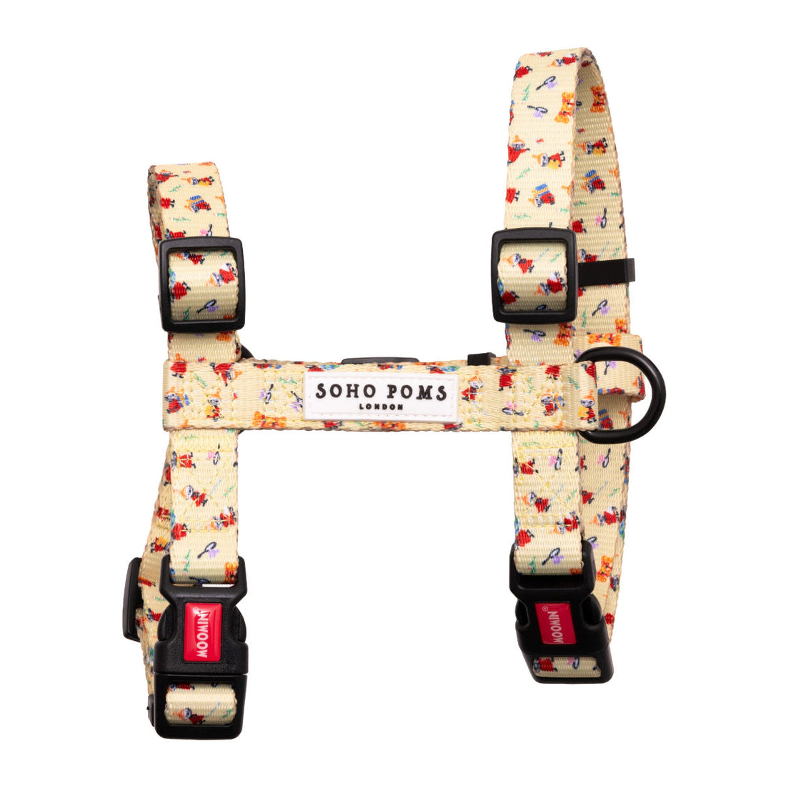 Moomins Yellow Sunrise Dogs H-Harness by Soho Poms | Shop Brit | UK Pet Shop | Dog Harnesses