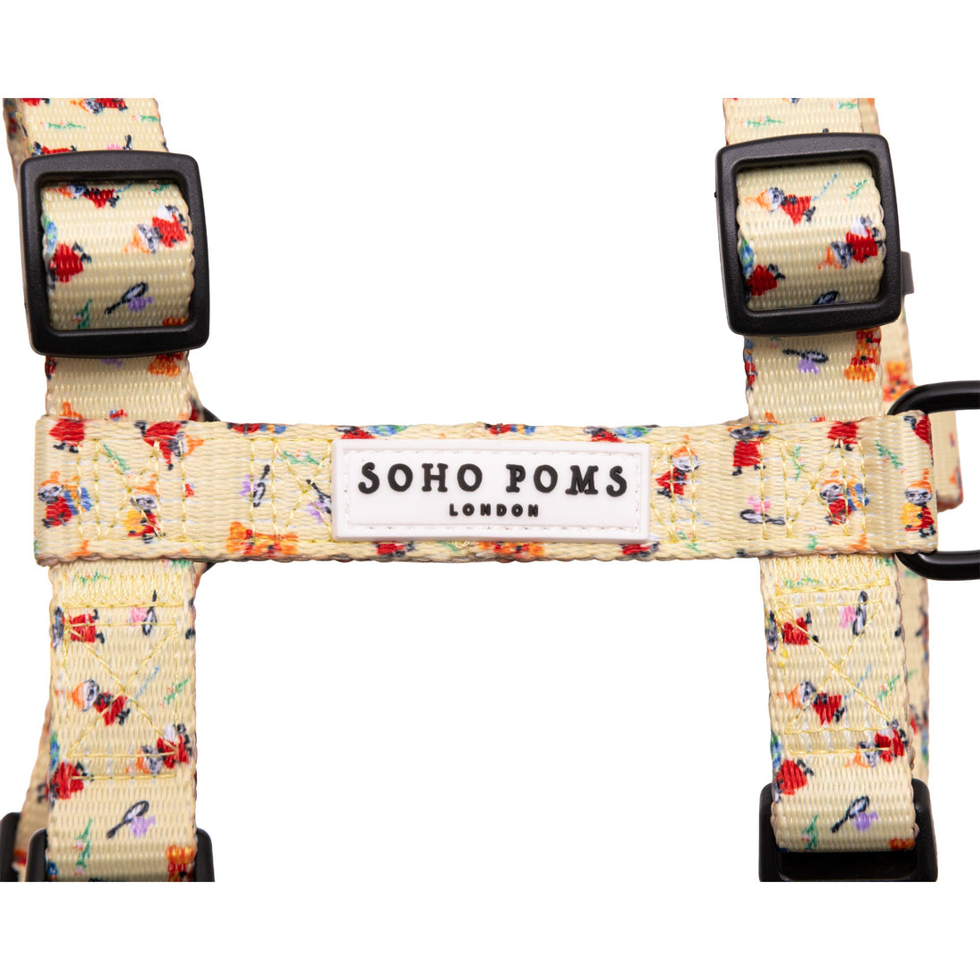 Moomins Yellow Sunrise Dogs H-Harness by Soho Poms | Shop Brit | UK Pet Shop | Dog Harnesses