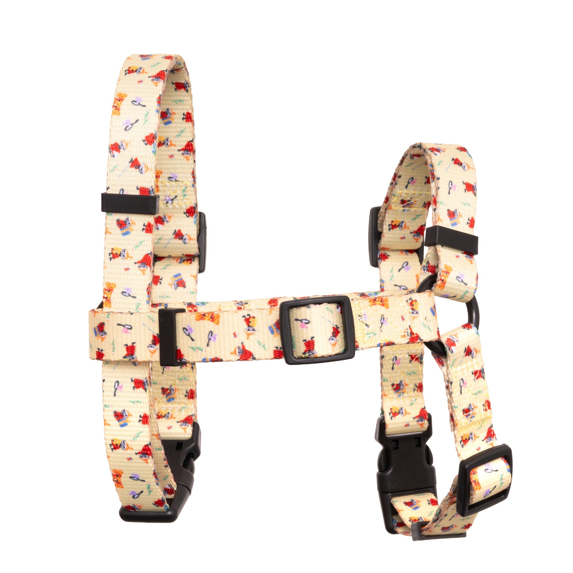 Moomins Yellow Sunrise Dogs H-Harness by Soho Poms | Shop Brit | UK Pet Shop | Dog Harnesses