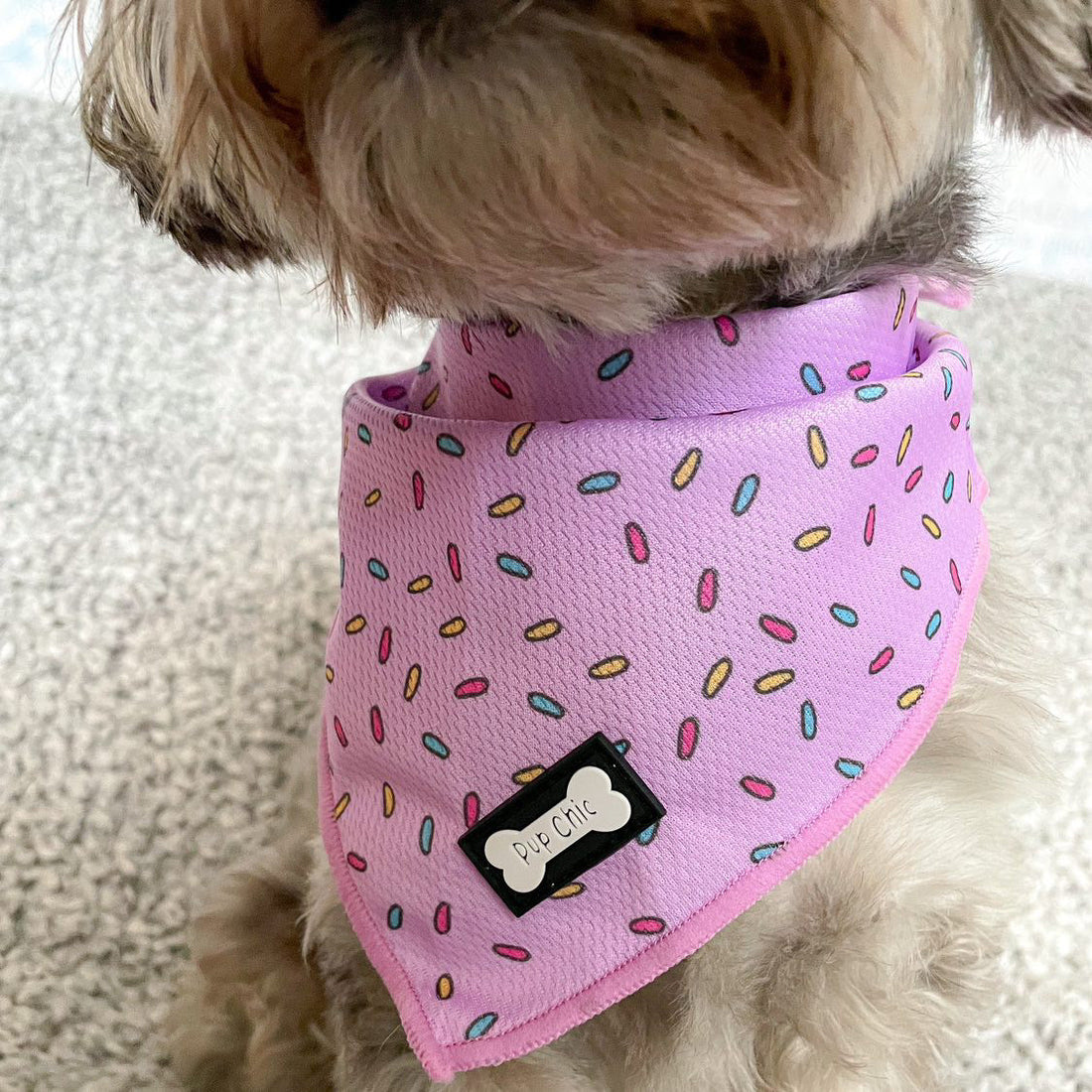 Sprinkles For Days Cooling Bandana - Pink | Shop Brit | UK Pet Shop | Pet Products