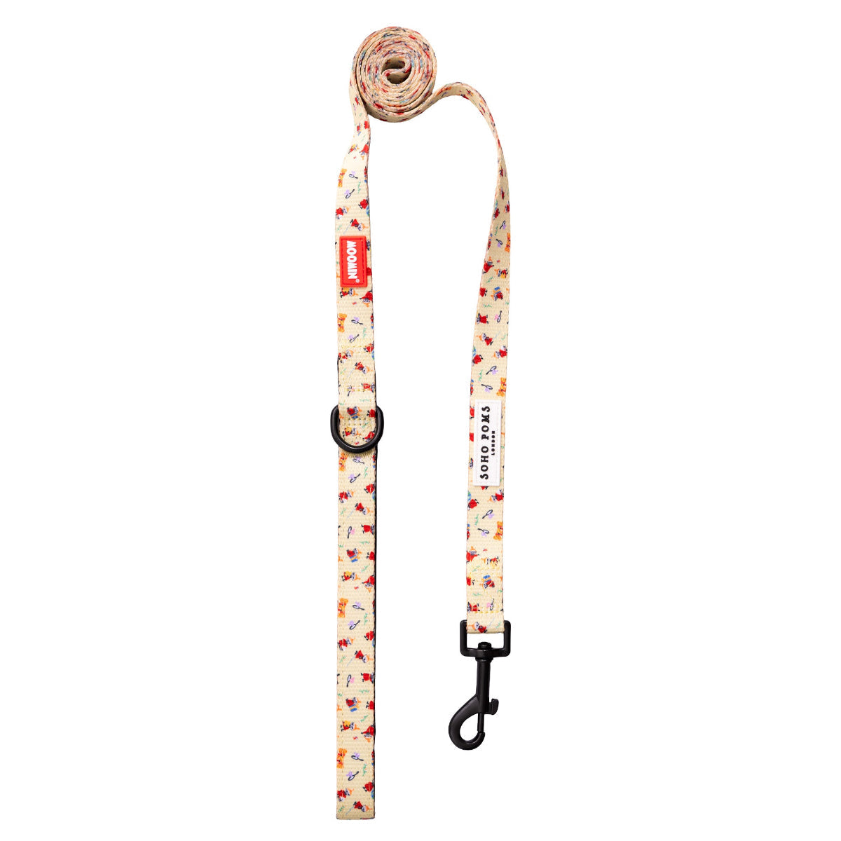 Moomins Yellow Sunrise Dog Lead by Soho Poms | Shop Brit | UK Pet Shop | Dog Lead
