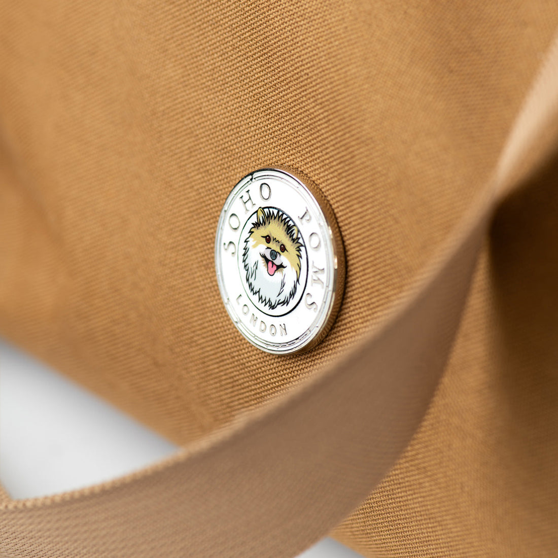 Soho Poms Light Brown & Cream Rainy Bear Pet Carrier - Ideal for Dogs & Cats | Shop Brit | UK Pet Shop | Dog Carrier