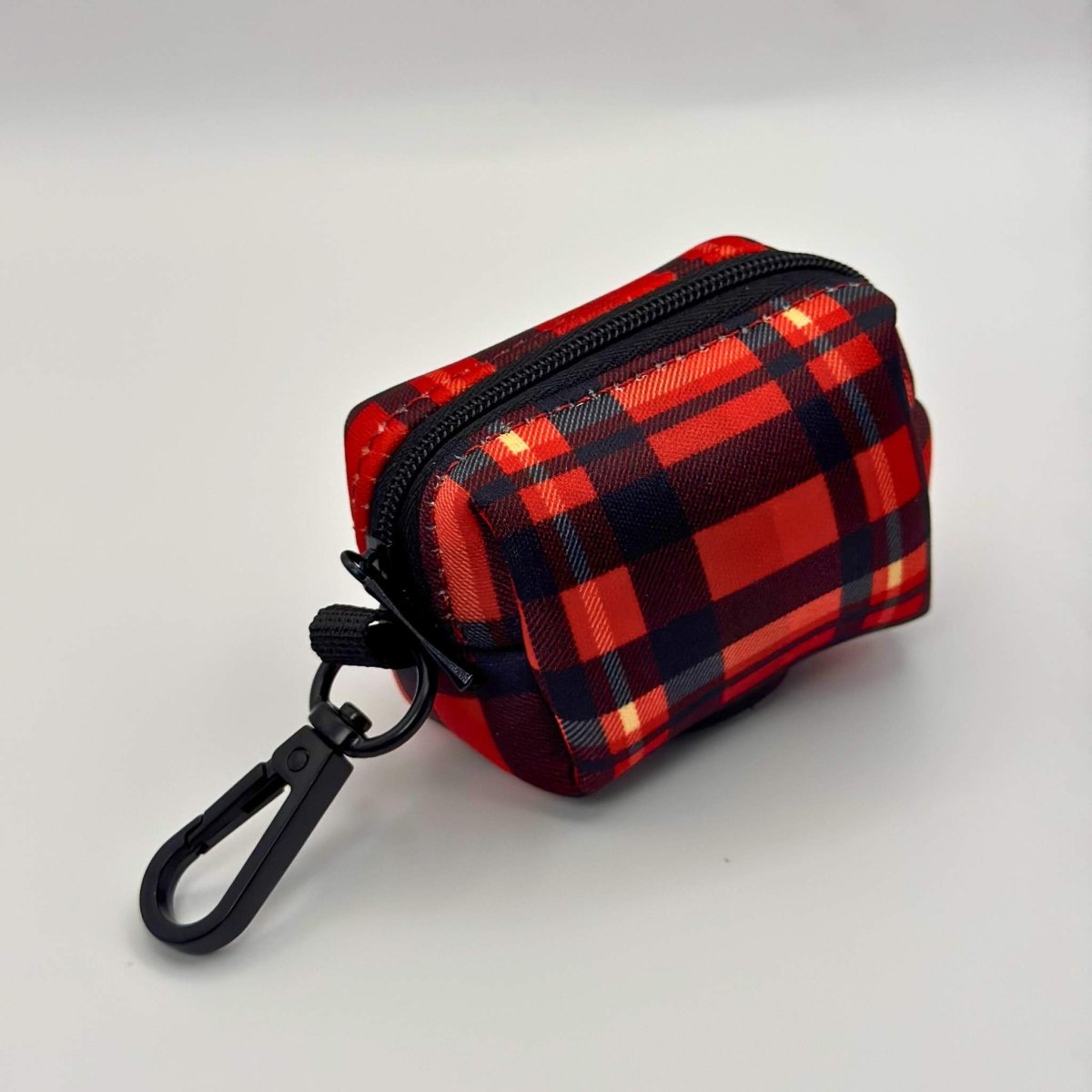 Poo Bag Holder - Red Tartan