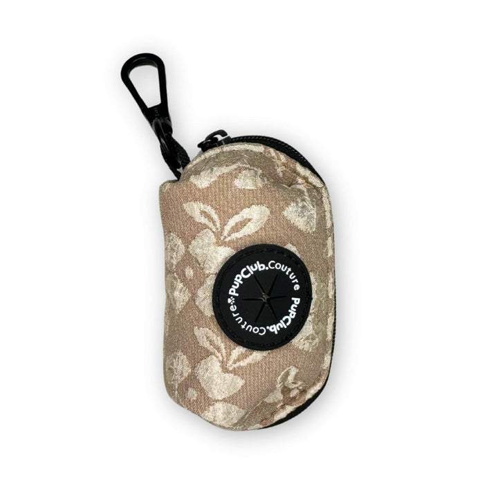 Luxe Poo Bag Holder - Toffee Latte Petals | Shop Brit | UK Pet Shop | Poo Bag Holder