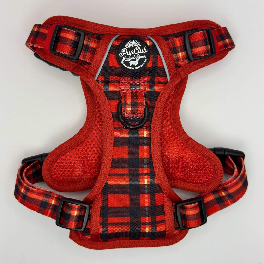 Rugged Rover™ Harness - Red Tartan