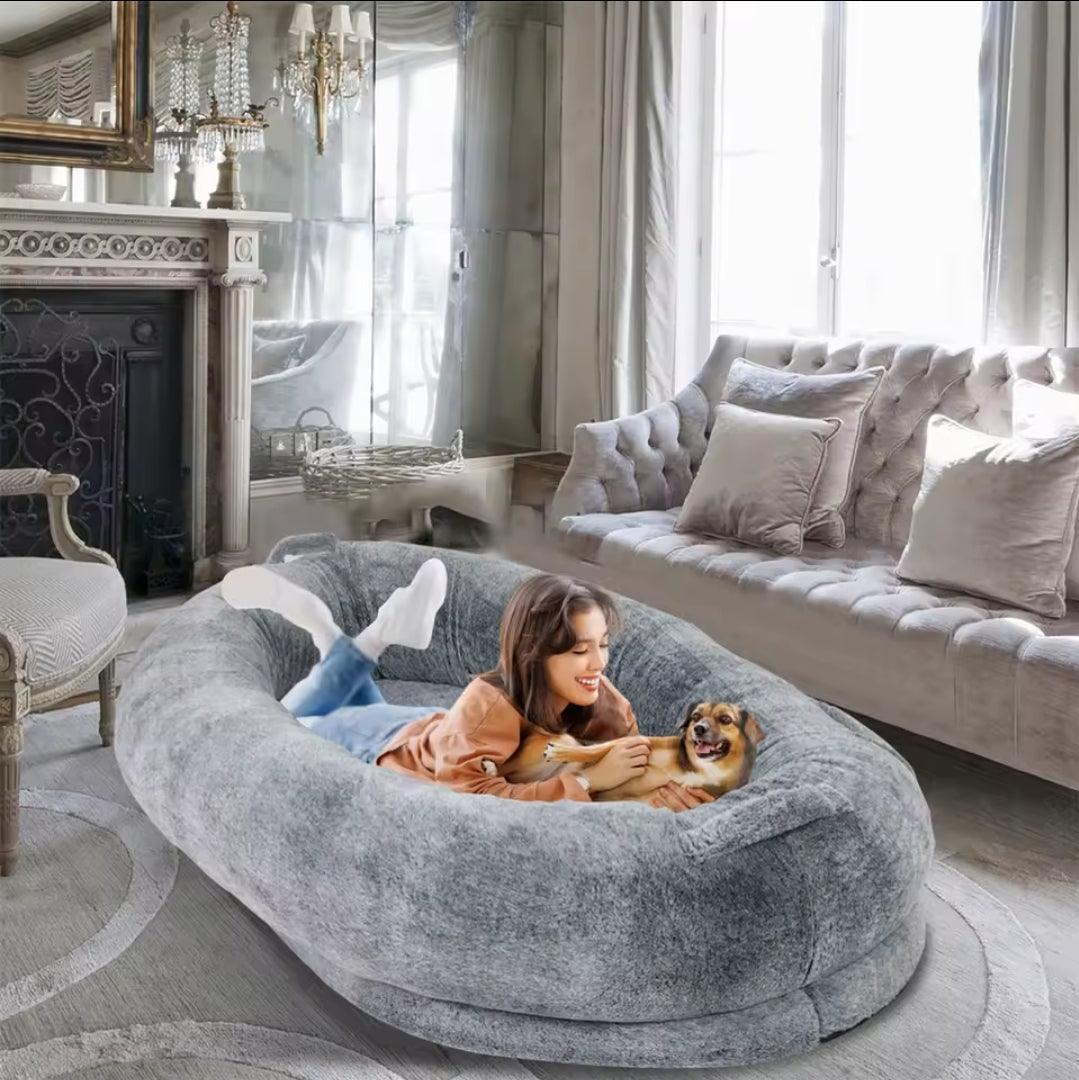 Snuggle Pod Bed - Human & Dog Pet Bed (FREE BLANKET)