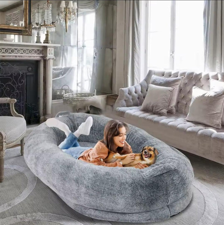 Snuggle Pod Bed - Human & Dog Pet Bed (FREE BLANKET)