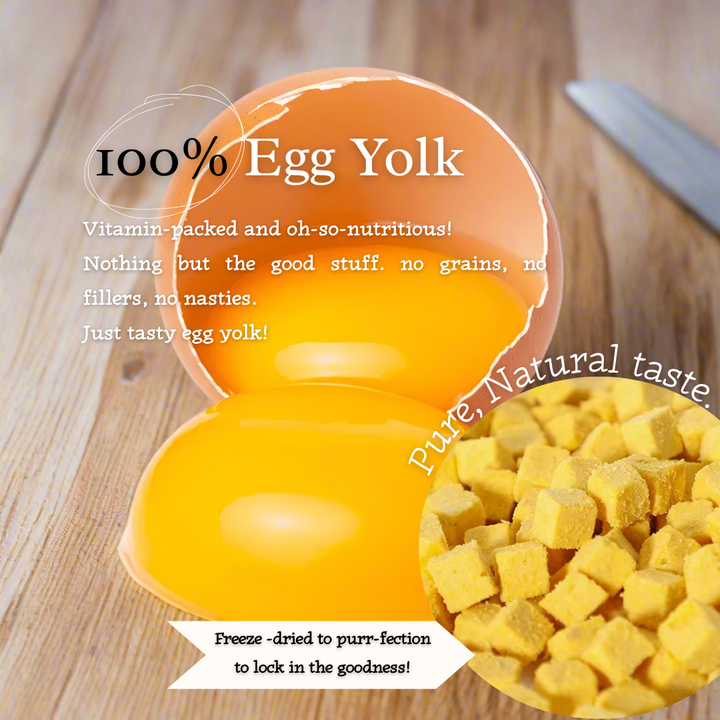 Yolky Bites - 100% Freeze-Dried Egg Yolk Treats | Pure Protein | Tail Tips UK | Shop Brit | UK Pet Shop | 